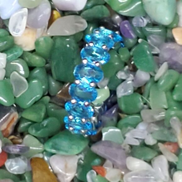 Blue Eternity Ring  - Picture 5 of 12